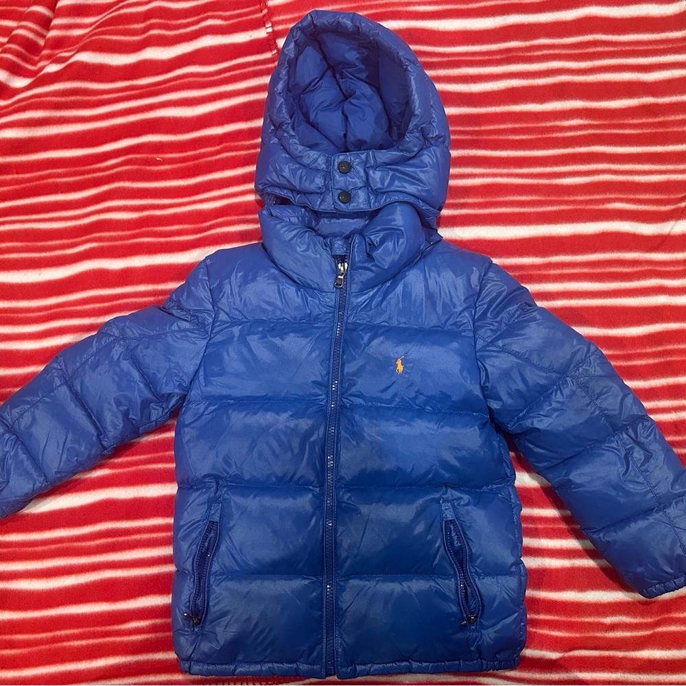 Polo by Ralph Lauren Navy Glossed  Down Jacket